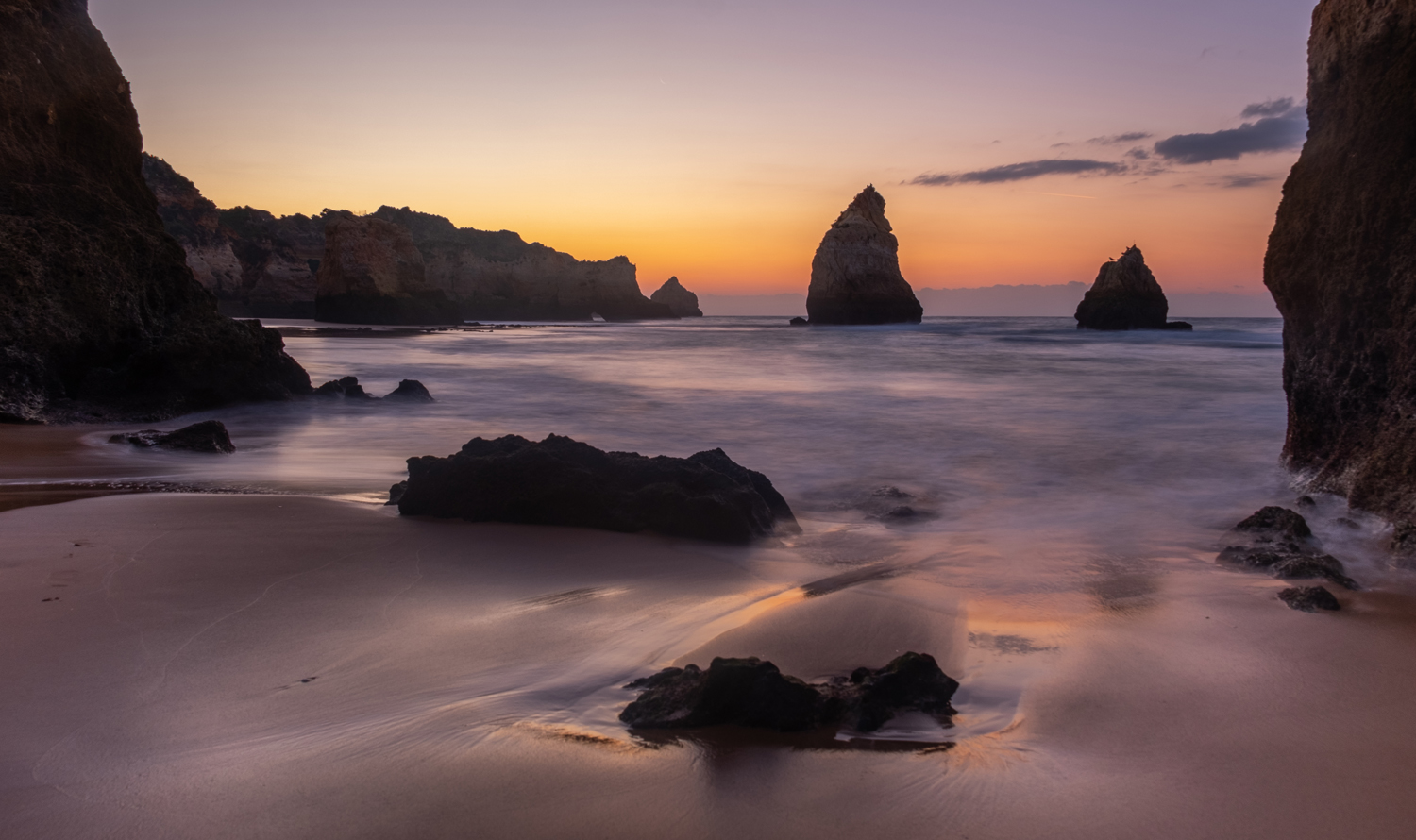 Frühmorgens am Strand von Alvor 