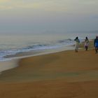 frühmorgens am Strand von Mahabalipuram