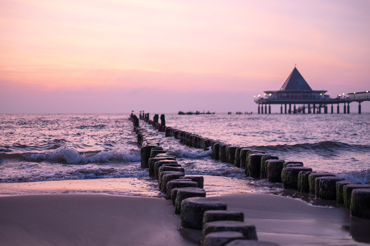 Frühmorgens an der Ostsee.