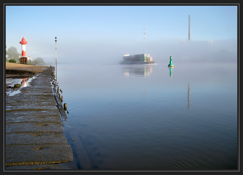 Frühmorgens an der Unterweser