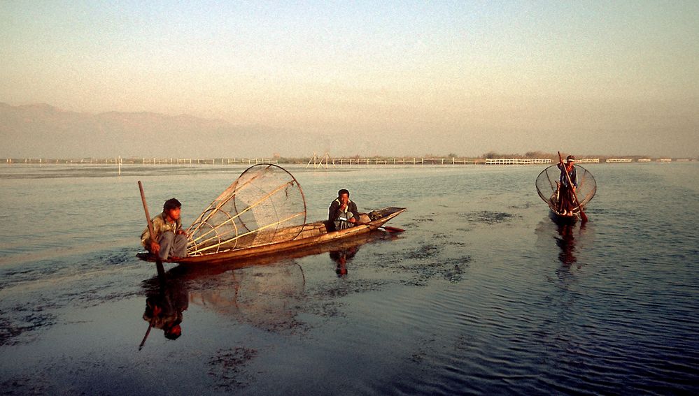 Frühmorgens auf dem Inle See