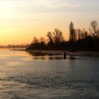 frühmorgens auf dem Rhein