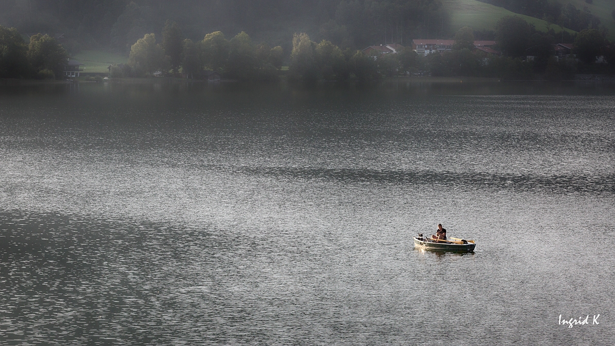 frühmorgens auf dem Schliersee