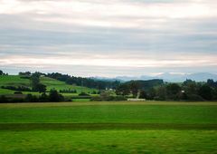 Frühmorgens auf dem Weg ins Allgäu