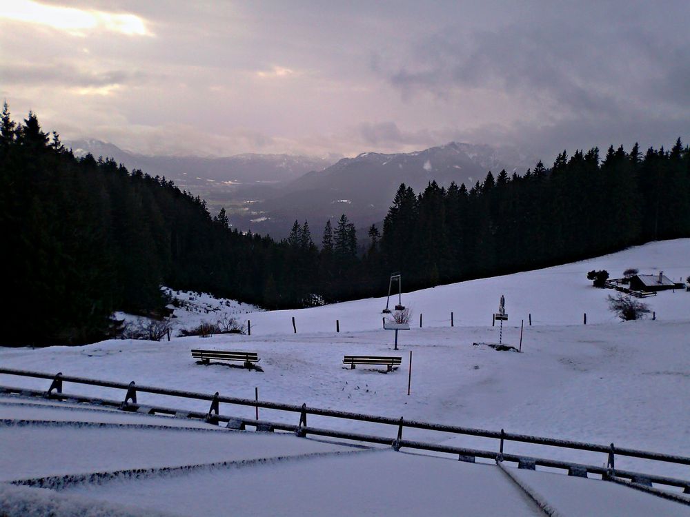 Frühmorgens auf der Alm