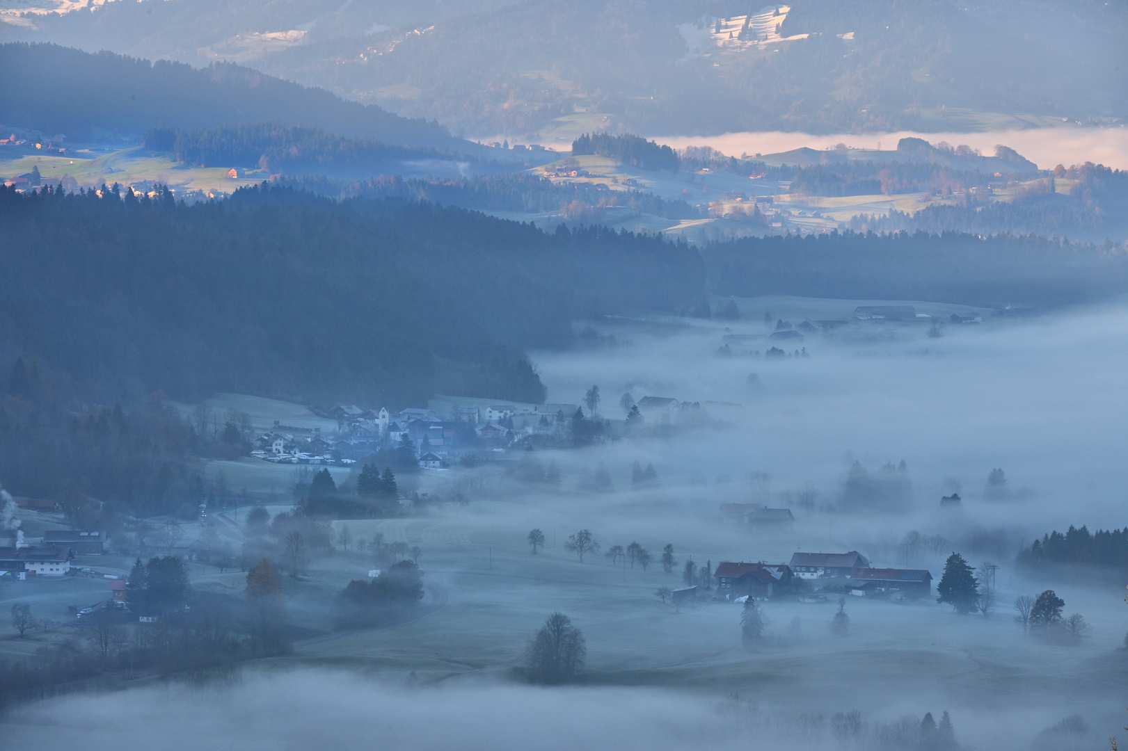 Frühmorgens im Allgäu