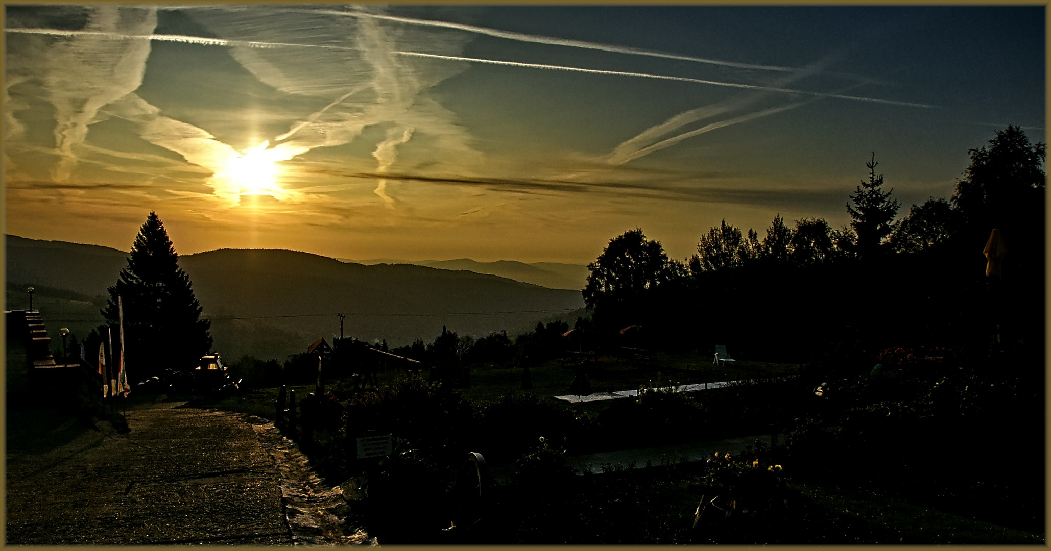 Frühmorgens im Erzgebirge