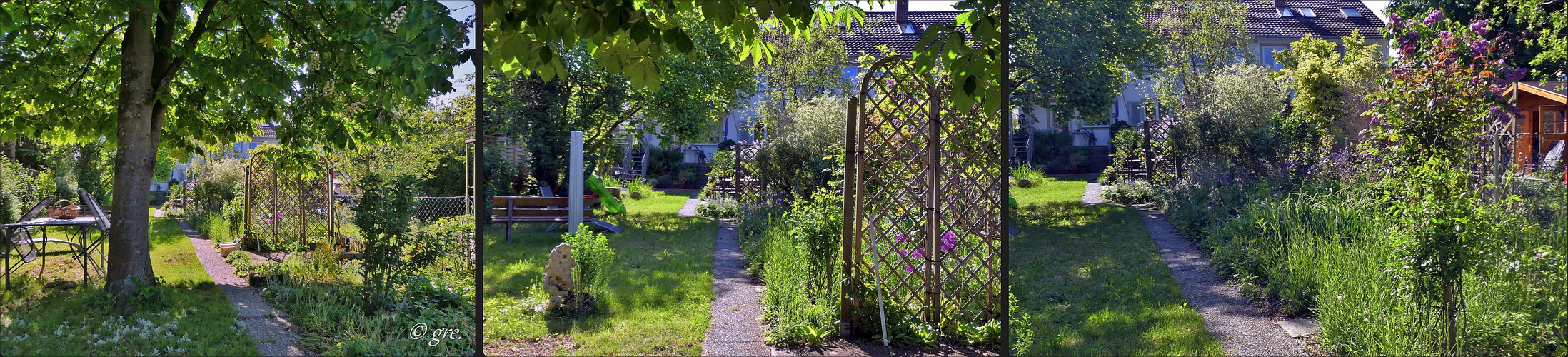 Frühmorgens im Garten