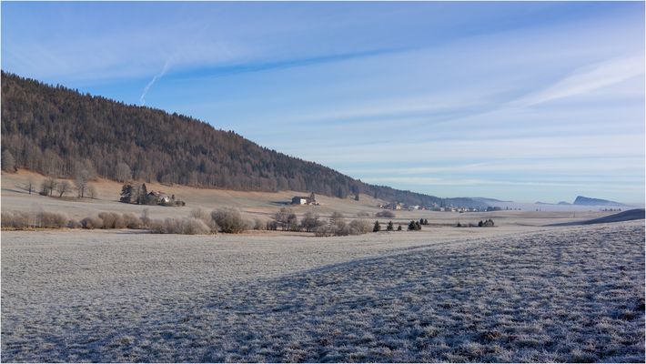 Frühmorgens im Vallée de Joux
