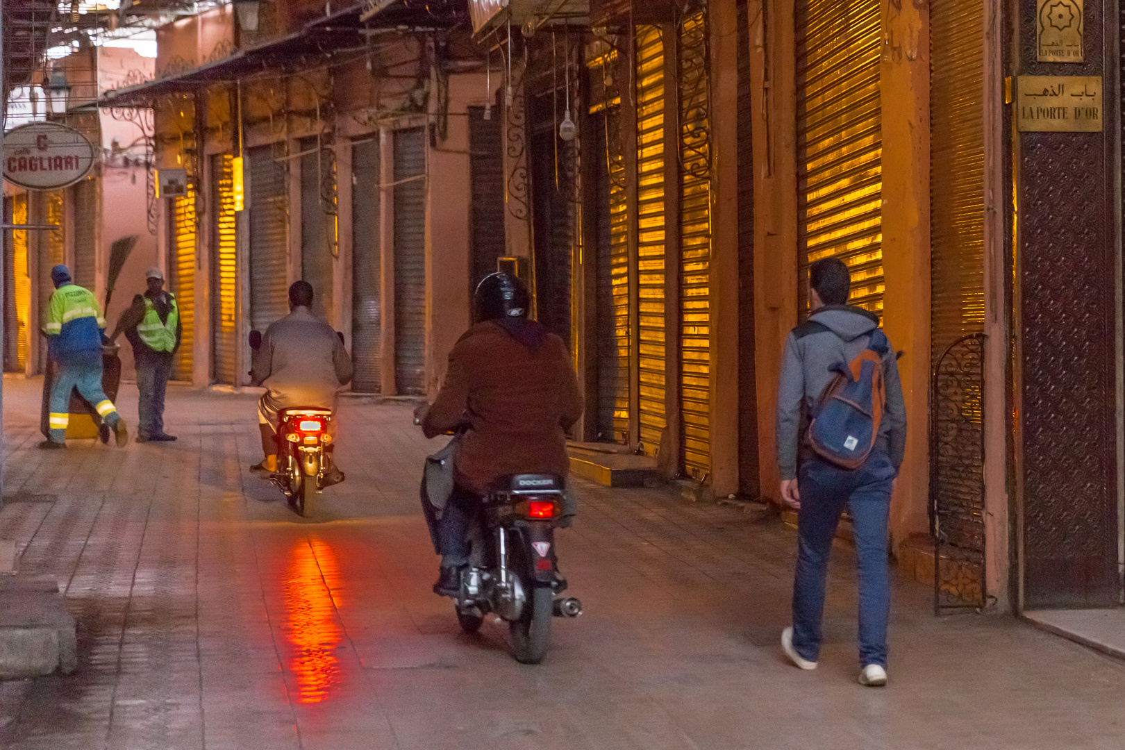 Frühmorgens in den Souks von Marrakesh