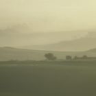 Frühmorgens in der Toscana