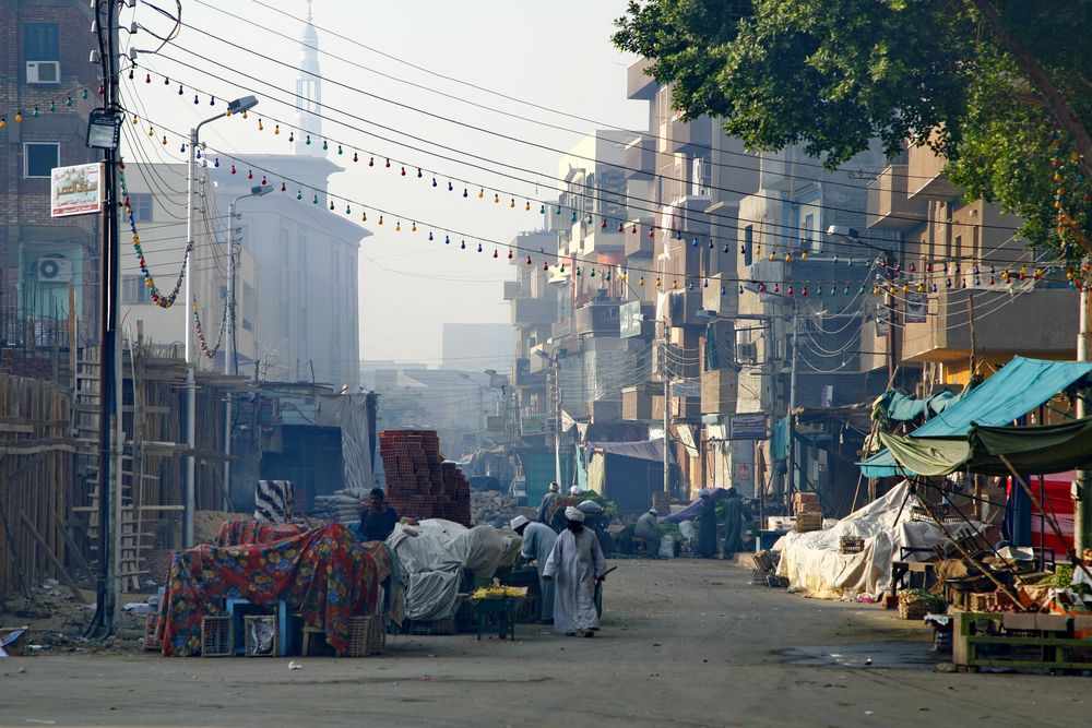 Frühmorgens in Edfu