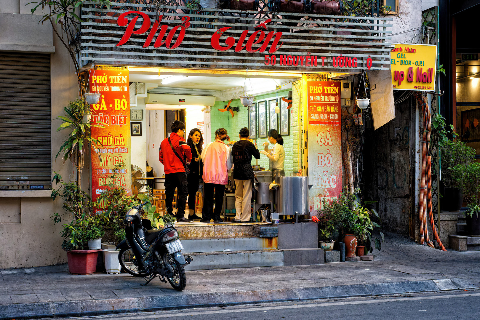 Frühmorgens in Hanoi....