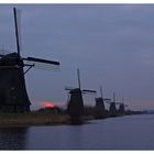 Frühmorgens in Kinderdijk