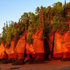 Frühmorgens um 6:00 Uhr an den Hopewell Rocks