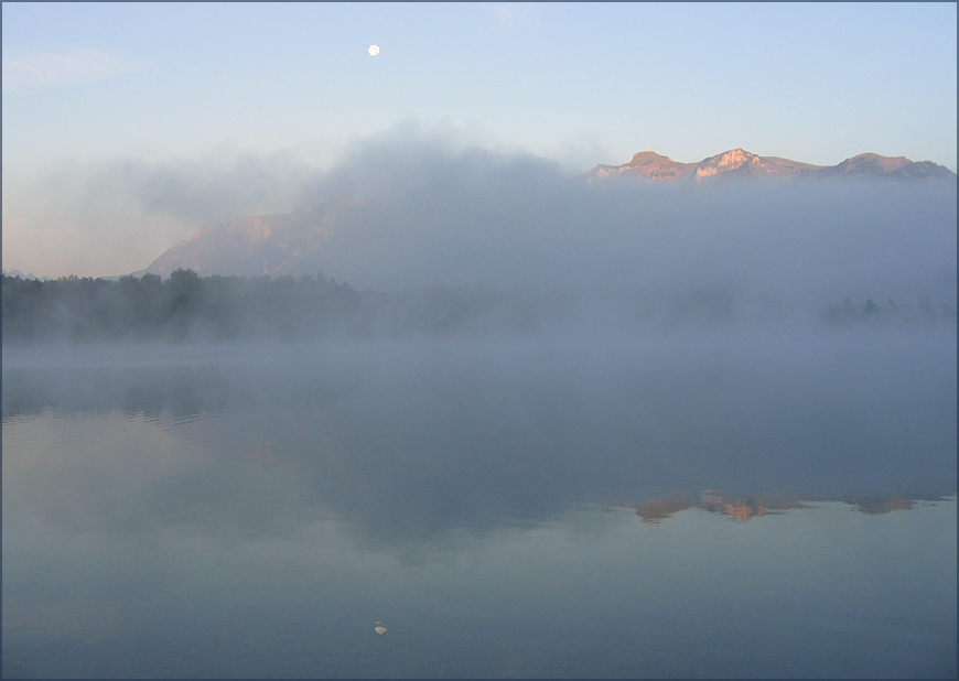 "Frühnebel am Baggersee"