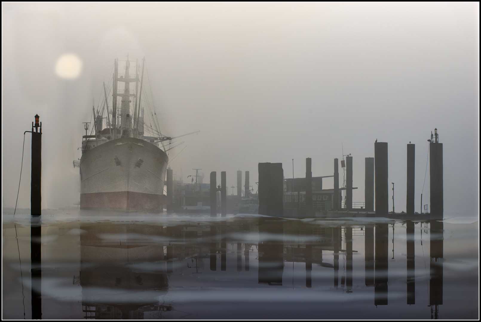 Frühnebel am Hafen...