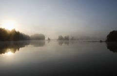 Frühnebel auf dem Solgensee