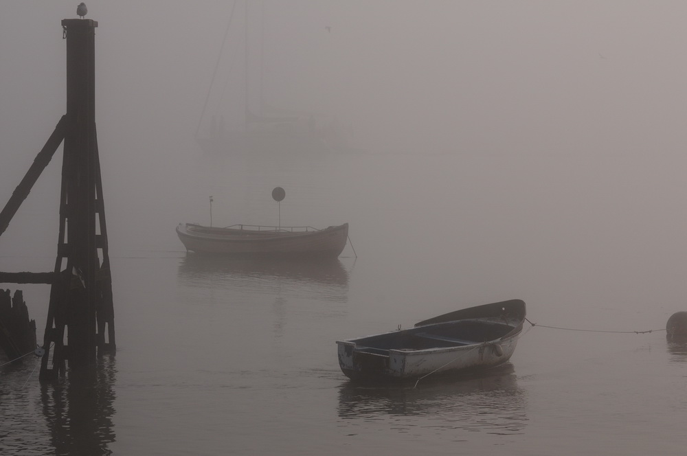 Frühnebel auf der Unterweser