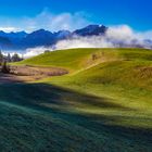 Frühnebel in den Alpen.....