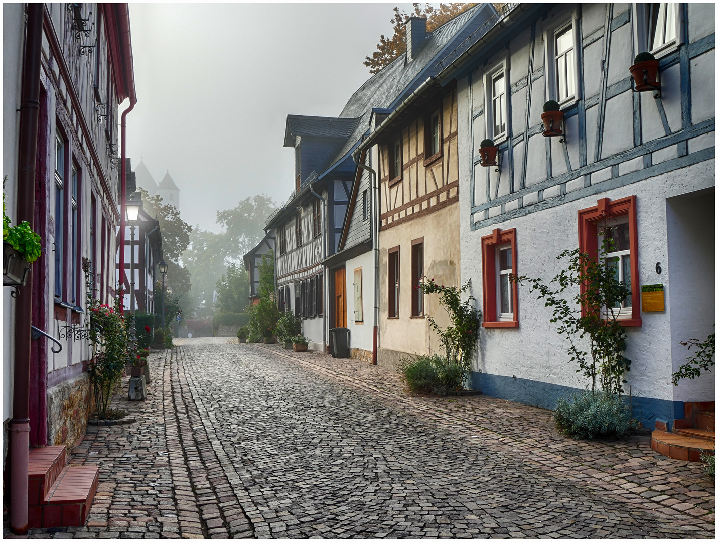 Frühnebel in der Burgstraße 