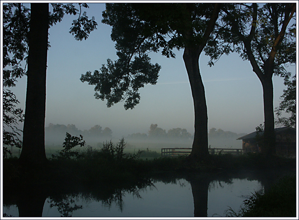 Frühnebel in der Nähe von Erding