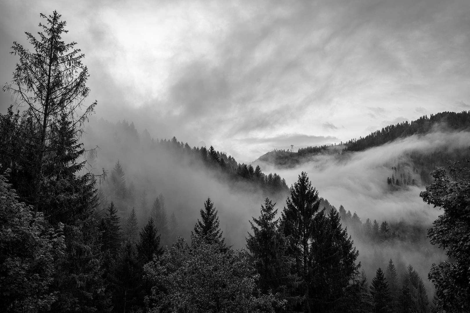 Frühnebel in St. Zyprian-Tiers...