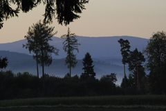 Frühnebel steigt auf