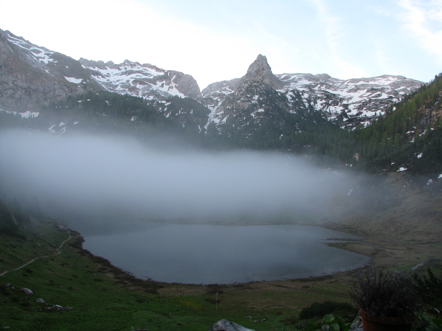 Frühnebel über dem Funtensee/BGL