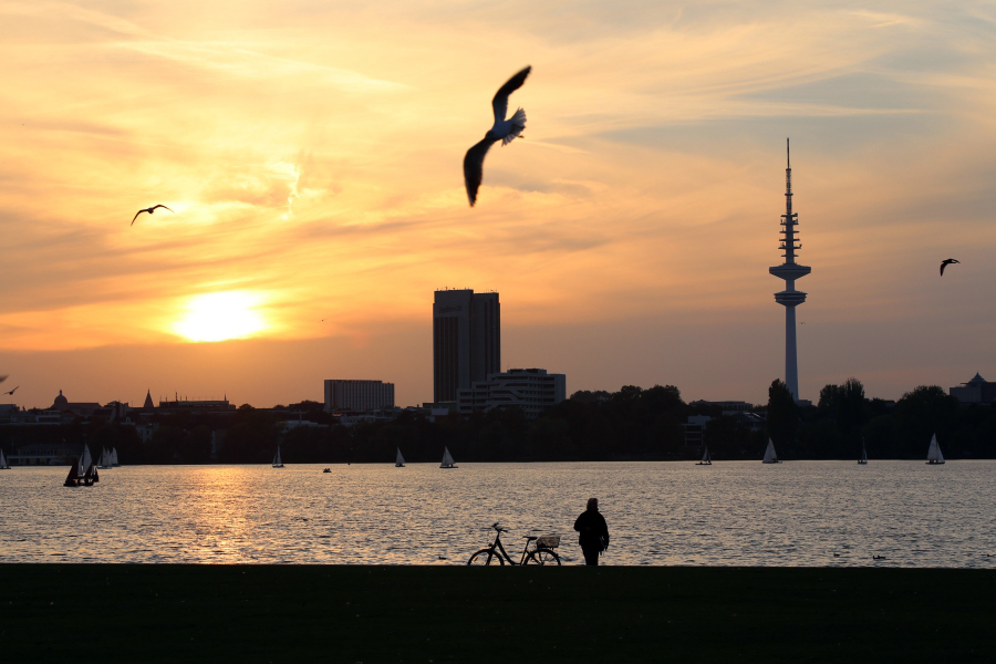 Frühsommerabend in Hamburg