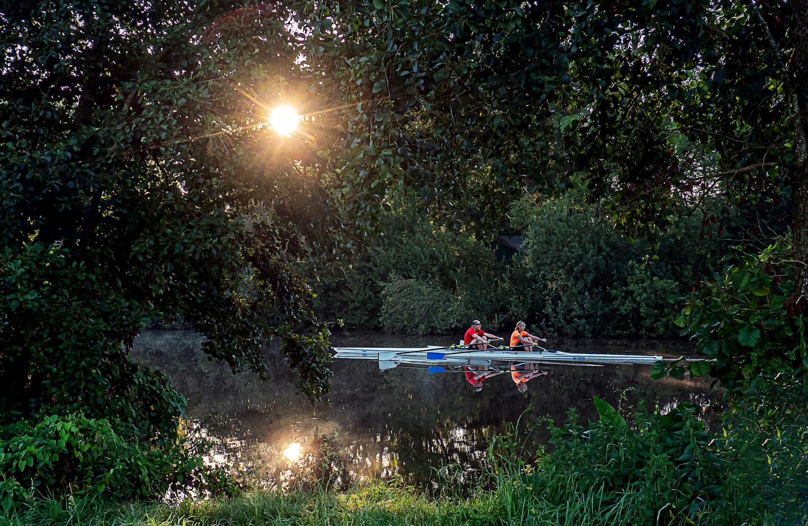 Frühsport auf dem Wasser