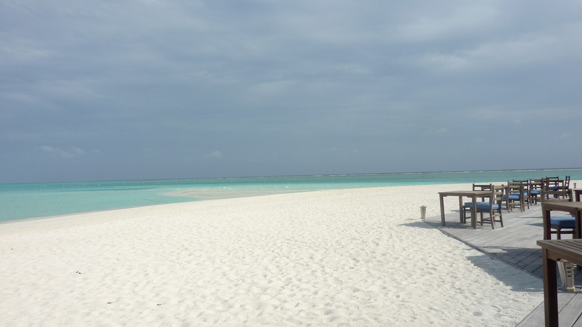 Frühstück auf Meeru Island