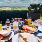 Frühstück mit Blick auf Passau
