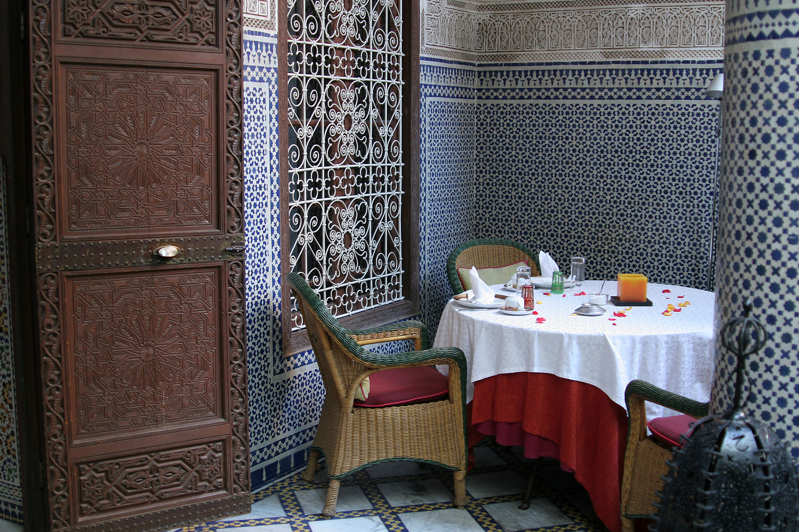 Frühstücksecke im Riad - Marrakech