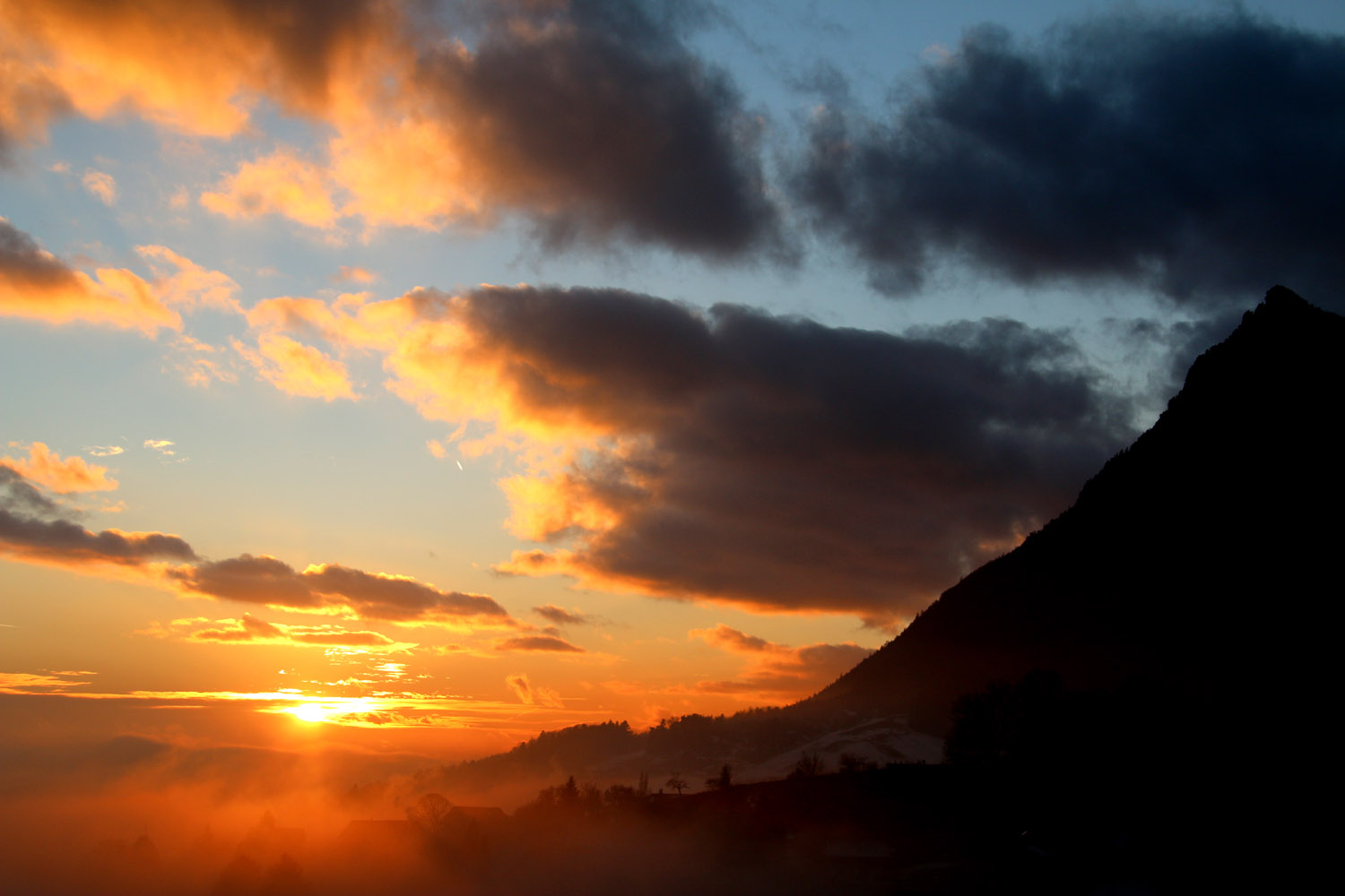 Frühwinterliche Abendstimmung