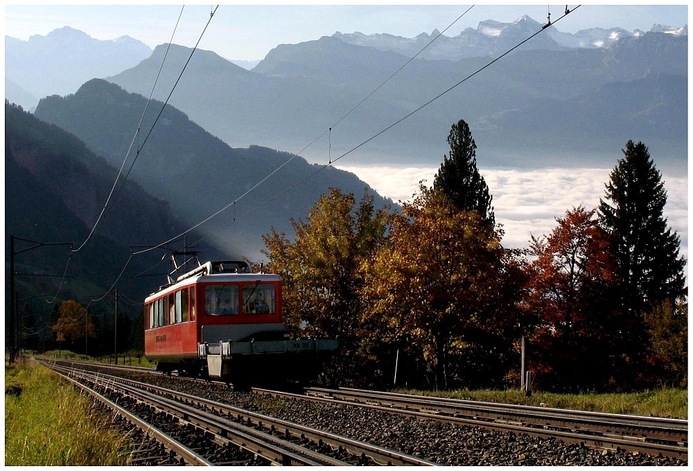 Frühzug auf die Rigi