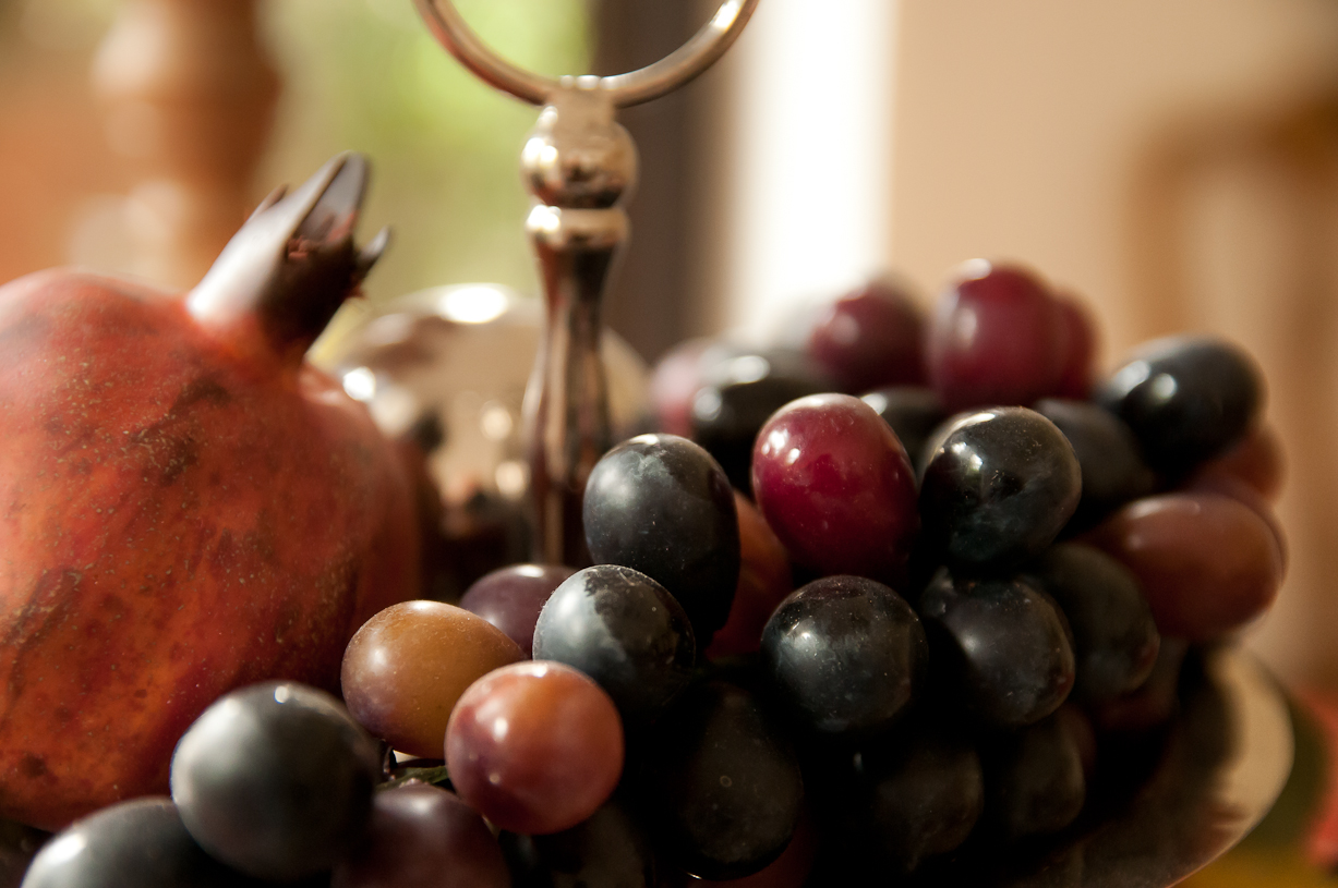fruit and grapes