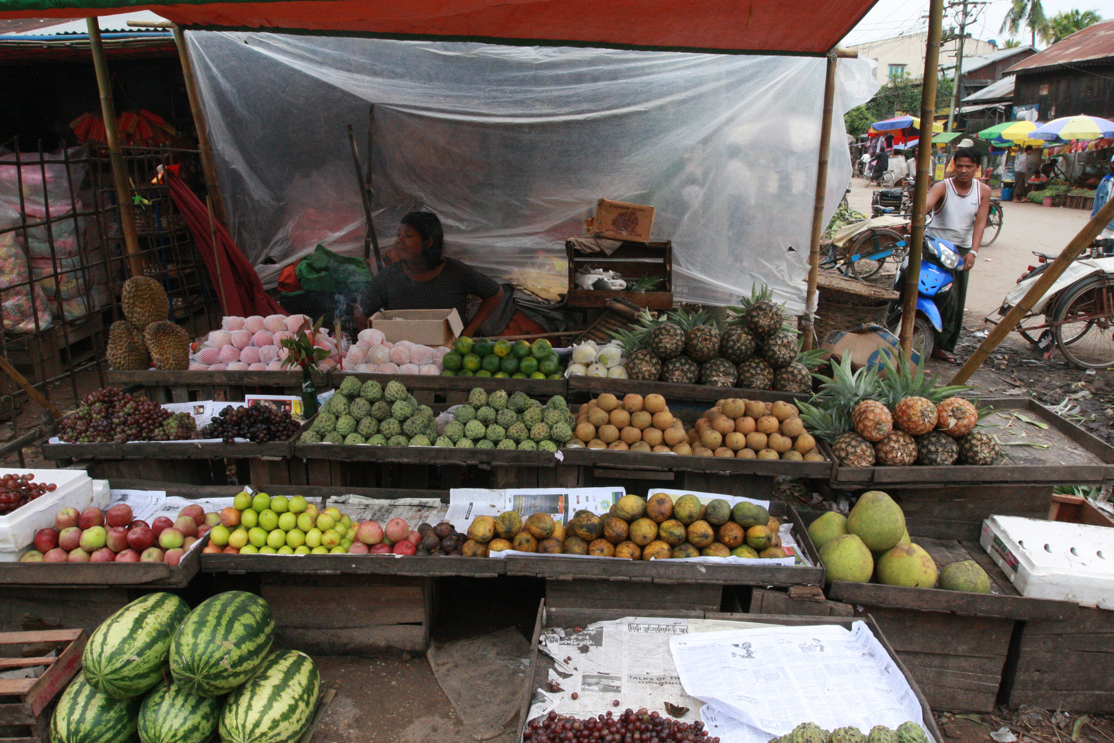 Fruit Stall with Durian!!!!!