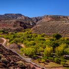 Fruita Campground mit Fremont Gorge, Capitol Reef NP, Utah, USA