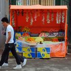 Fruits sold along the main street in Ulaan Baatar