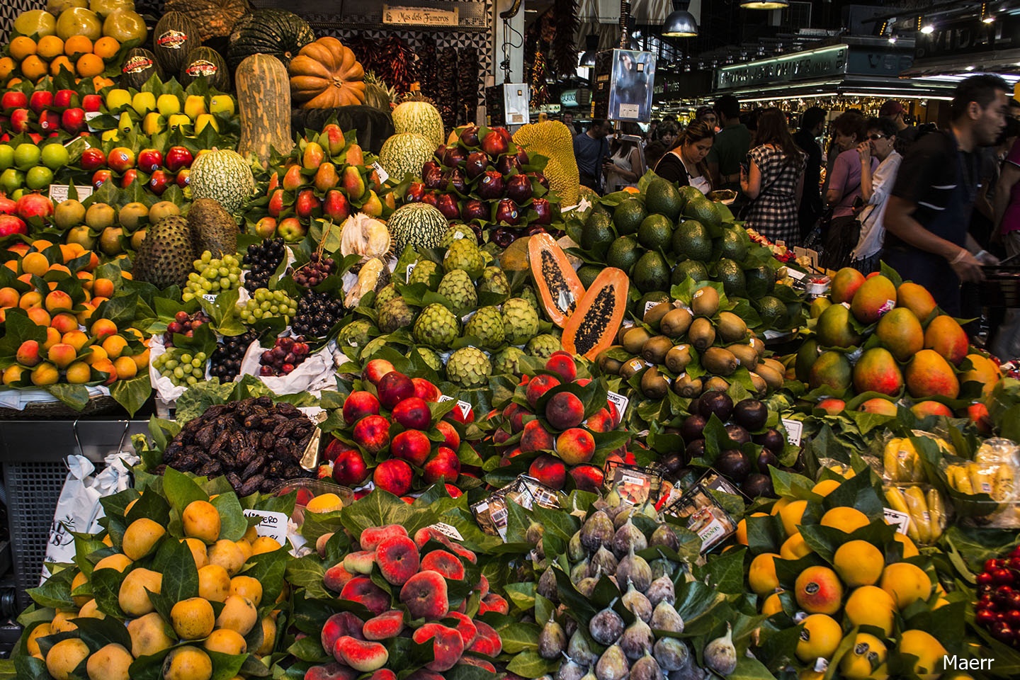 Frutas en El mercado de San José