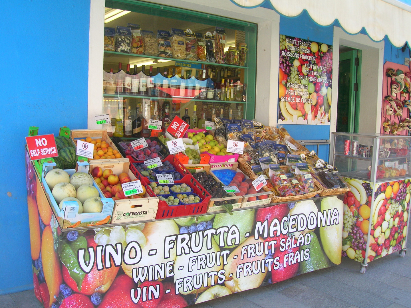 Frutta e verdura in vetrina