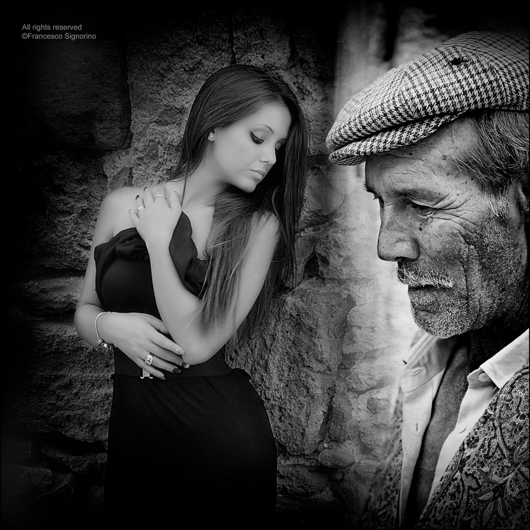 ©F.S. The old man and the young girl