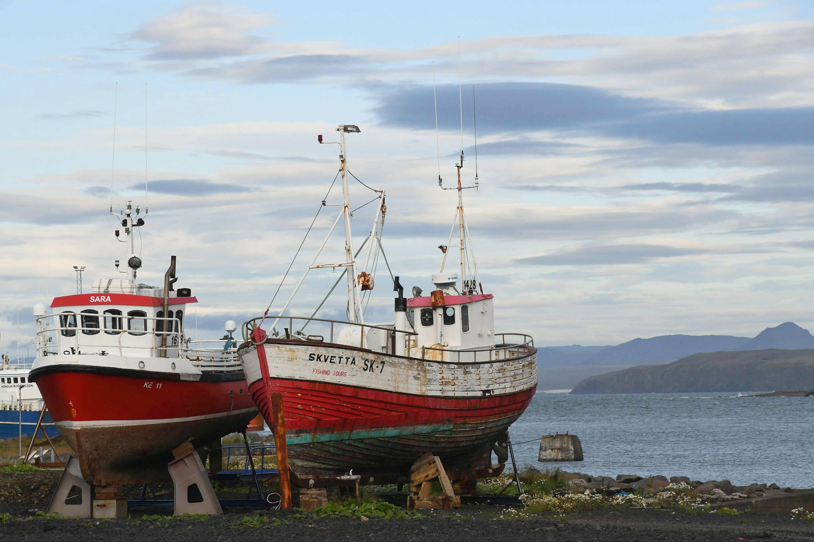 Fscherboote in Keflavik/Island