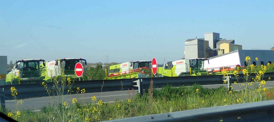fête du printemps sur l'autoroute.
