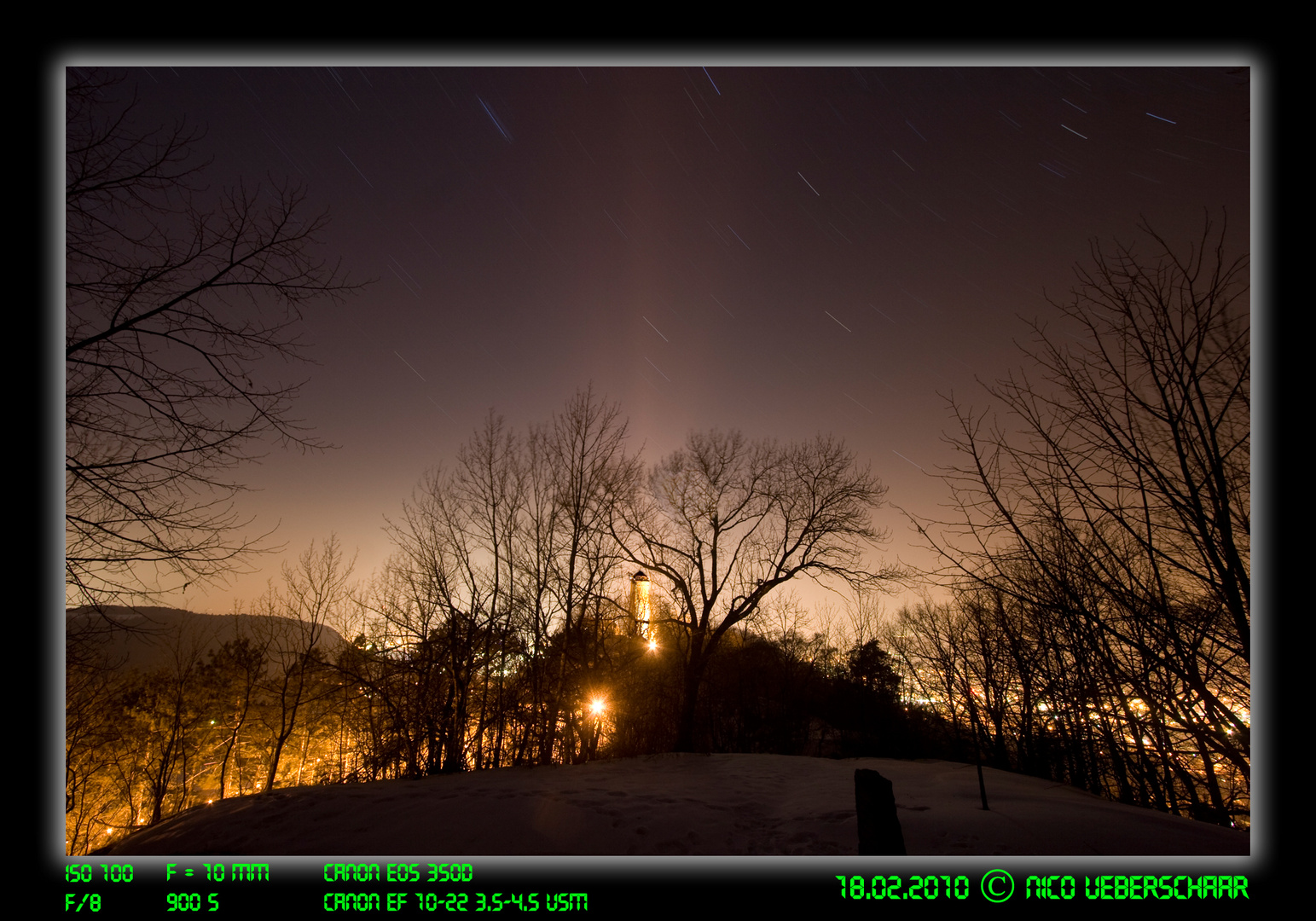 Fuchsturm / Jena bei Nacht