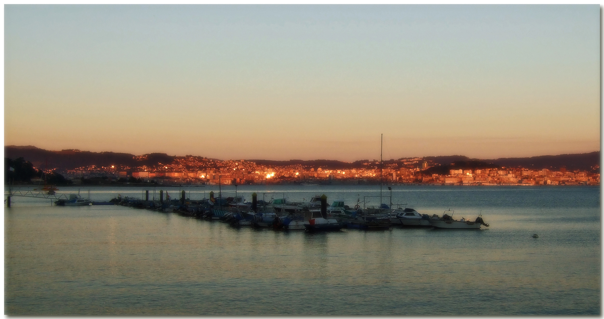 Fuego de poniente sobre Vigo