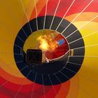 fuego en globo