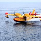 Fuego - Feuerlöschflugzeug beim Löschwasser tanken