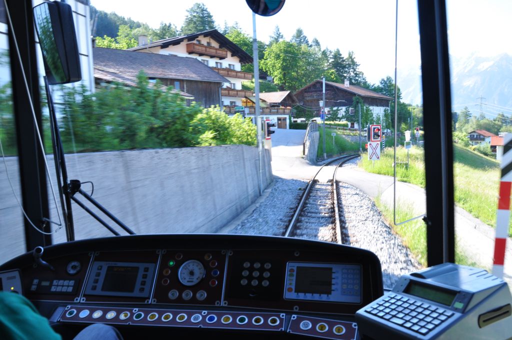 Führerstandsfahrt mit der Stubaitalbahn